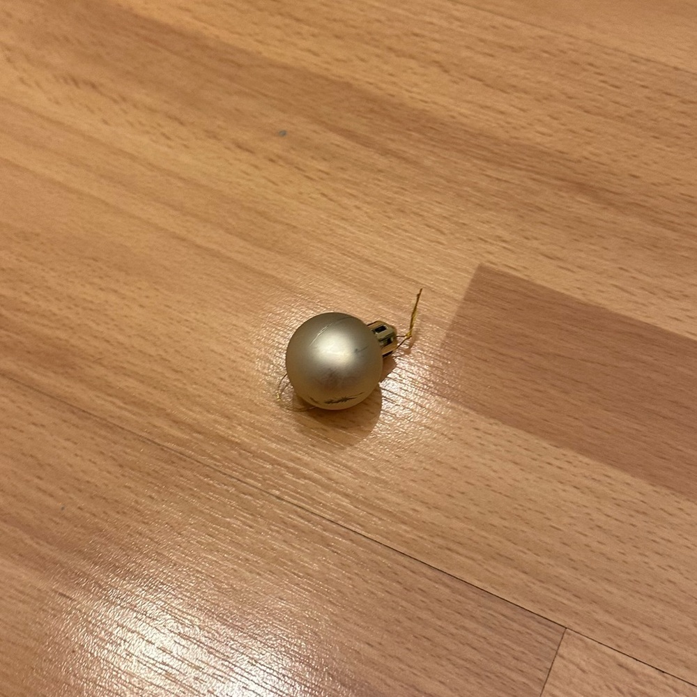 Mini Matte gold finished ornament